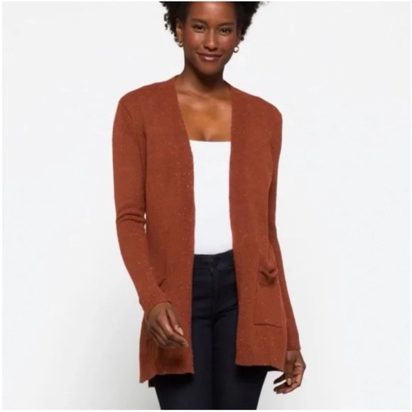 Love Ellie Sweaters - Stitch Fix Love Ellie Wells Confetti Cardigan Burnt Orange Size Medium